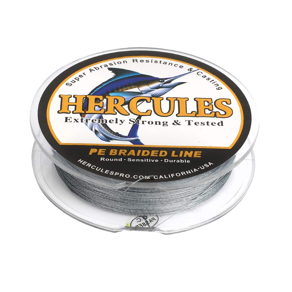 HERCULES Super Cast 100m - 2000m Yards Geflochtene Angelschnur 10lb - 300lb Test für Salzwasser Süßwasser PE Geflecht Fischdraht Superline 8 Stränge