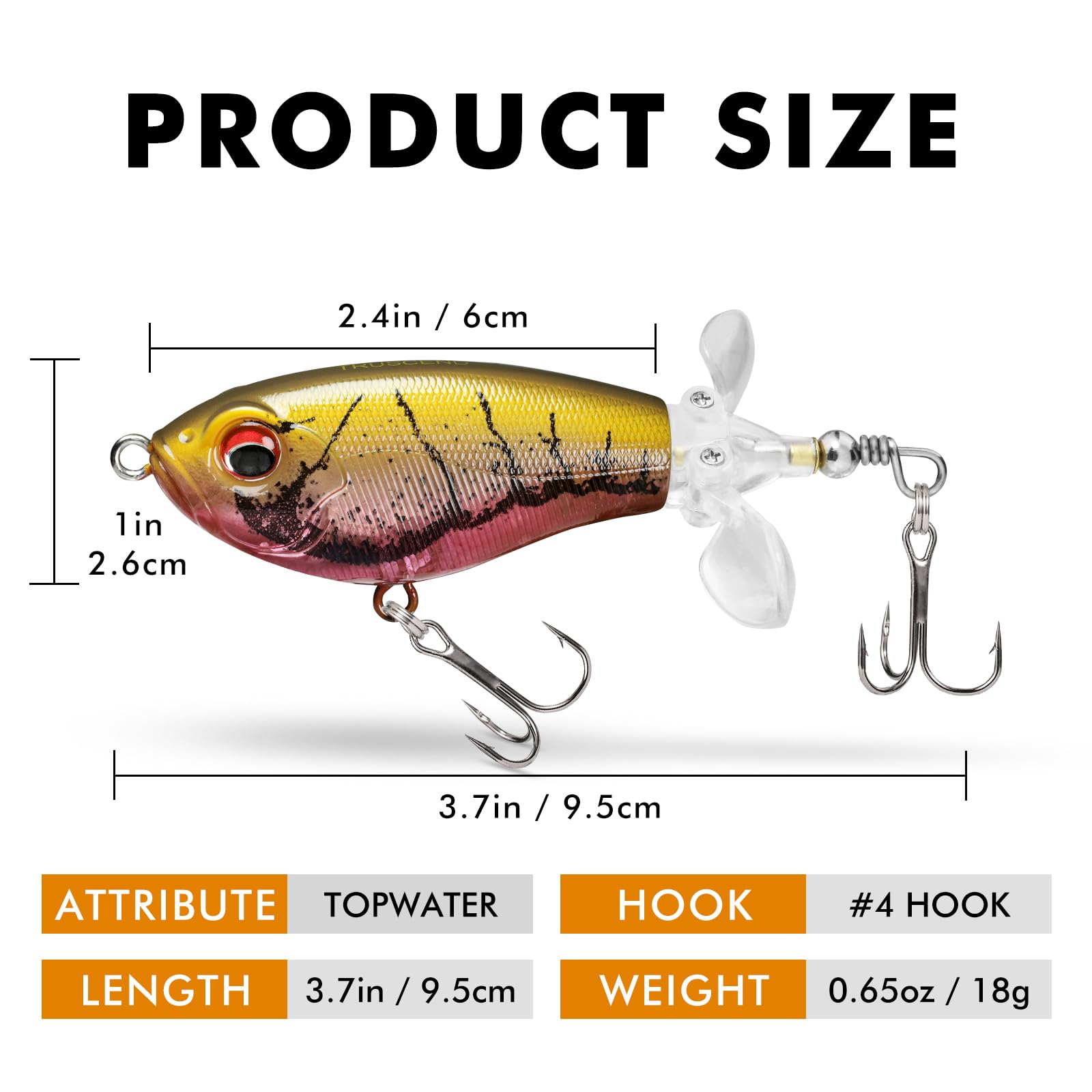 TRUSCEND Angelköder Kunstköder Fische Topwater Köder Angeln Set Hecht Zander Forellen Köder Swimbait Wobbler Langsam Sinkend Süßwasser